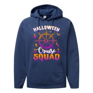 Halloween Cruise Squad Family Vacation Trip Cruising Crew Cool Gift Performance Fleece Hoodie