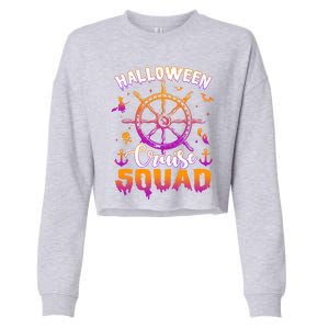 Halloween Cruise Squad Family Vacation Trip Cruising Crew Cool Gift Cropped Pullover Crew