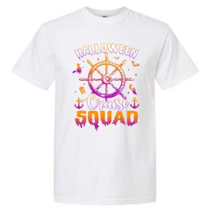 Halloween Cruise Squad Family Vacation Trip Cruising Crew Cool Gift Garment-Dyed Heavyweight T-Shirt