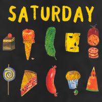 Hungry Caterpillars SATURDAY Funny Fruit Lover Vegan 7 Panel Mesh Trucker Snapback Hat