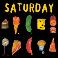 Hungry Caterpillars SATURDAY Funny Fruit Lover Vegan Flatbill Hat