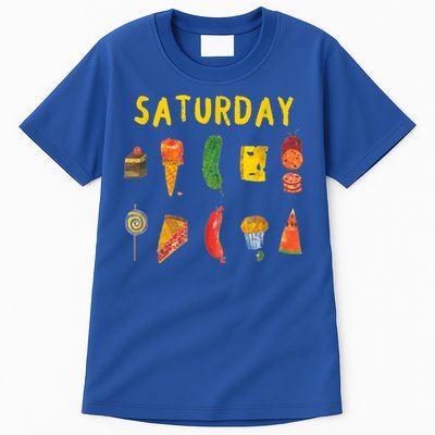 Hungry Caterpillars SATURDAY Funny Fruit Lover Vegan Tall T-Shirt