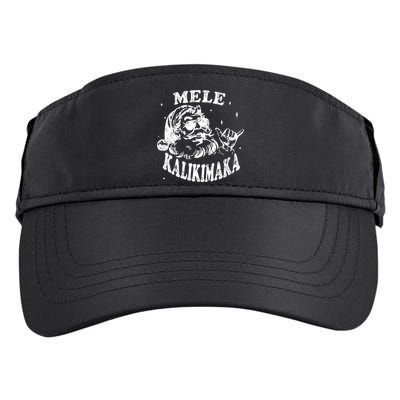 Hawaiian Christmas Santa Shaka Mele Kalikimaka Retro Hawaii Gift Adult Drive Performance Visor