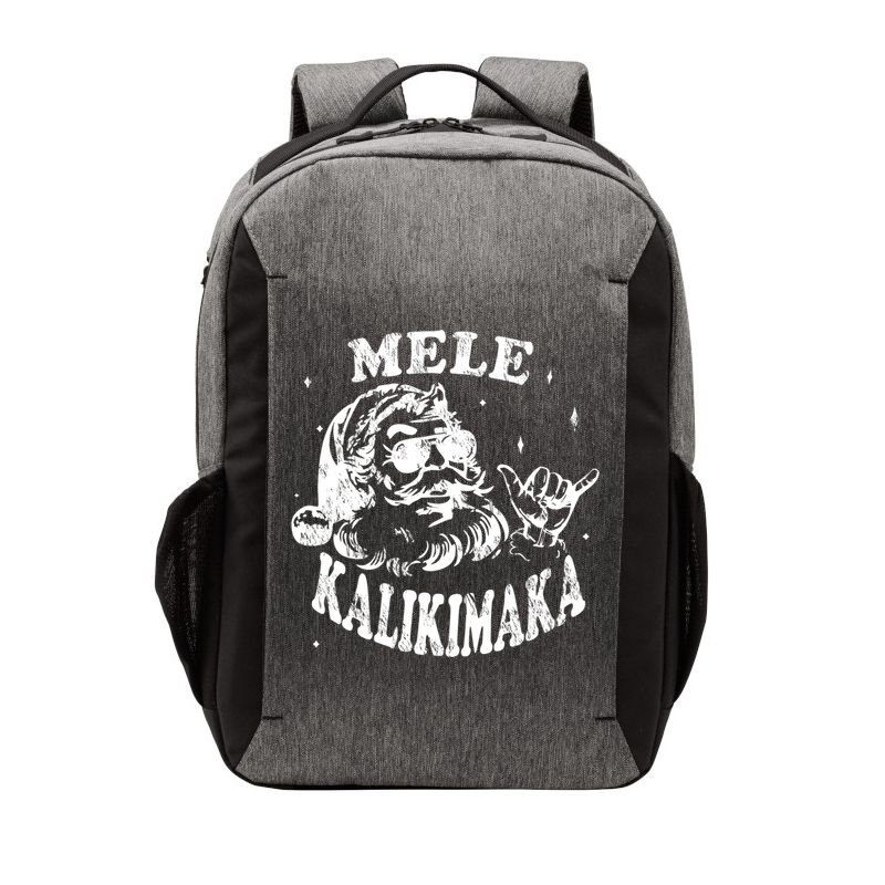 Hawaiian Christmas Santa Shaka Mele Kalikimaka Retro Hawaii Gift Vector Backpack