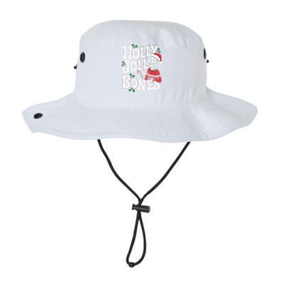 Holly Christmas Skeleton Santa Funny Xmas Legacy Cool Fit Booney Bucket Hat