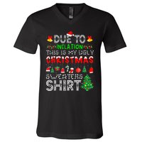 Hilarious Christmas Sweaters Inflation Edition V-Neck T-Shirt