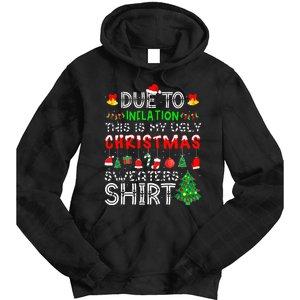 Hilarious Christmas Sweaters Inflation Edition Tie Dye Hoodie