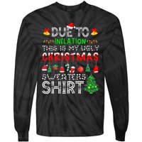 Hilarious Christmas Sweaters Inflation Edition Tie-Dye Long Sleeve Shirt