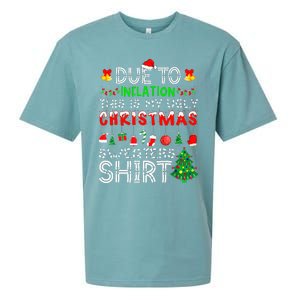 Hilarious Christmas Sweaters Inflation Edition Sueded Cloud Jersey T-Shirt