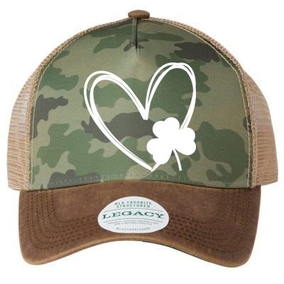 Heart Clover St Patrick's Day Legacy Tie Dye Trucker Hat