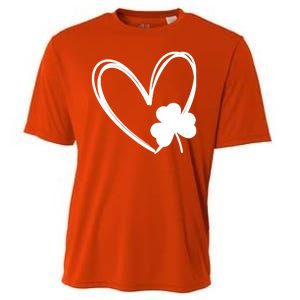 Heart Clover St Patrick's Day Cooling Performance Crew T-Shirt