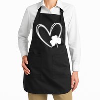 Heart Clover St Patrick's Day Apron
