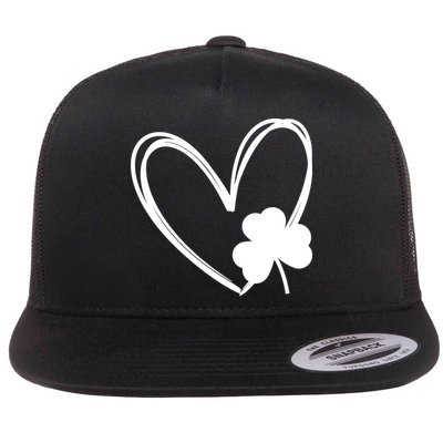 Heart Clover St Patrick's Day Flatbill Hat