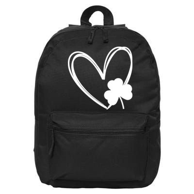 Heart Clover St Patrick's Day 16 in Basic Backpack