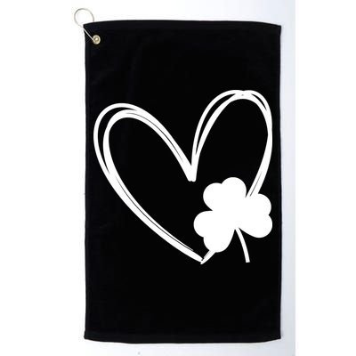 Heart Clover St Patrick's Day Golf Towel