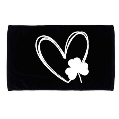 Heart Clover St Patrick's Day Microfiber Hand Towel