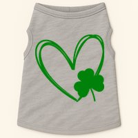 Heart Clover St Patrick's Day Doggie Tank