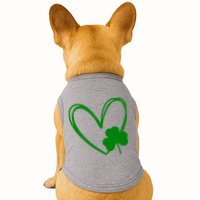 Heart Clover St Patrick's Day Doggie Tank
