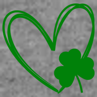 Heart Clover St Patrick's Day Doggie Tank