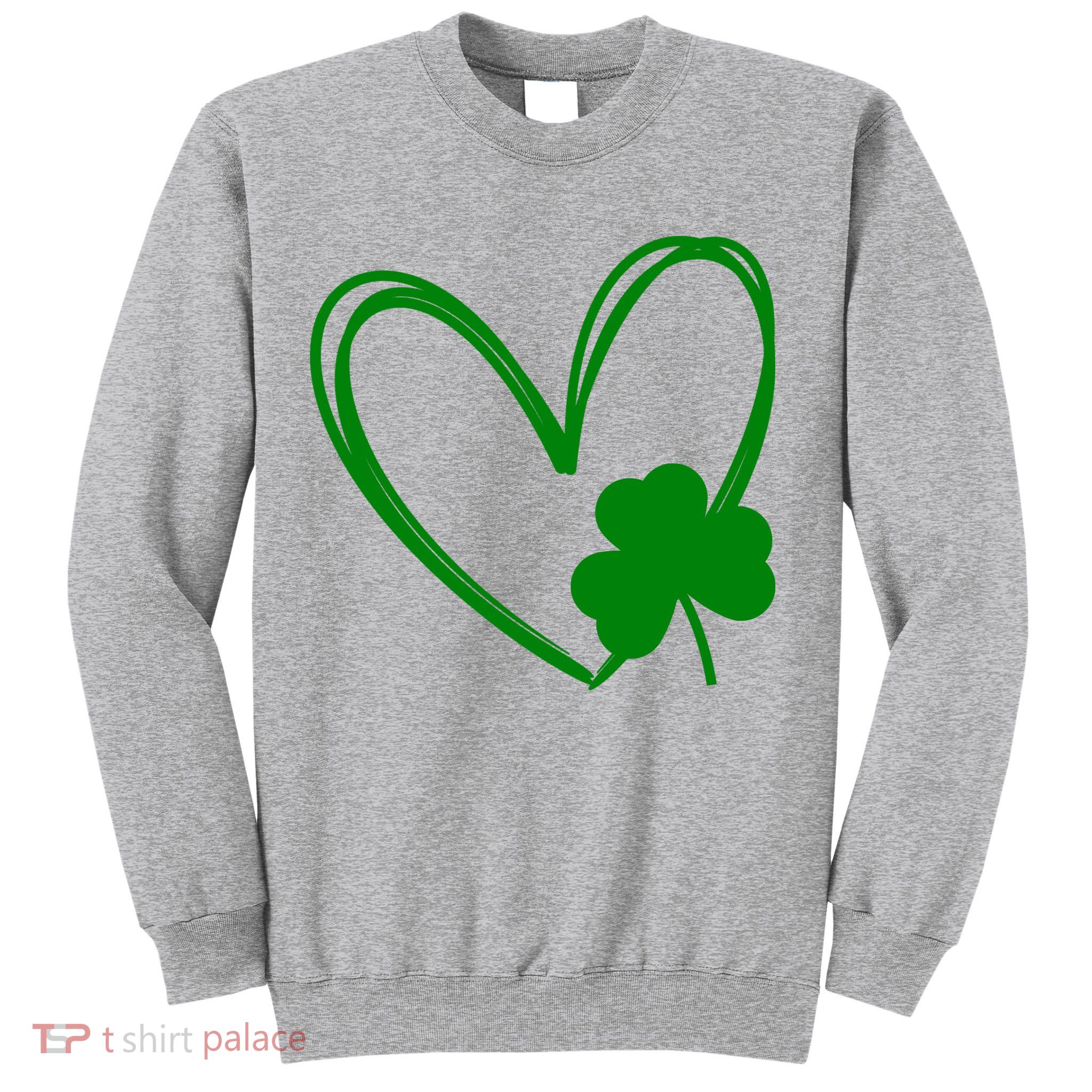 Heart Clover St Patrick's Day Sweatshirt
