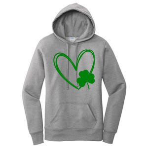 Heart Clover St Patrick's Day Women's Pullover Hoodie