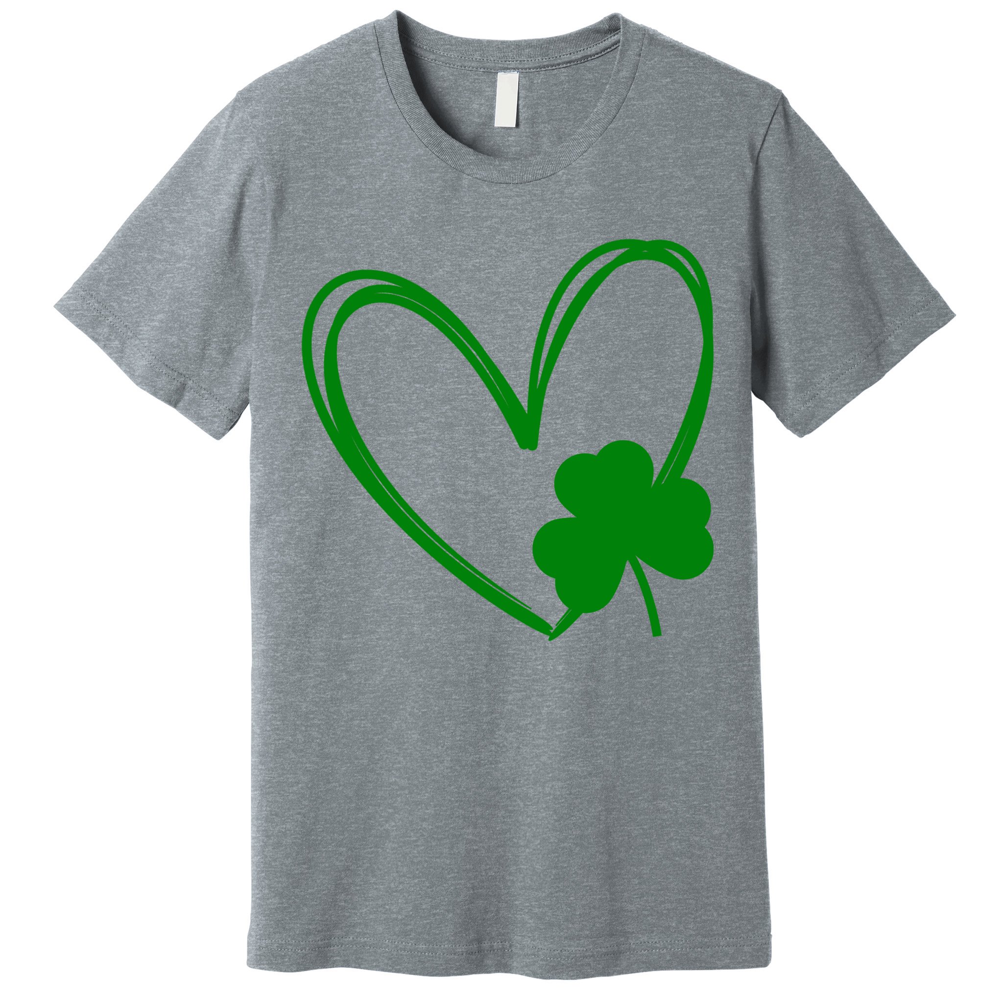 Heart Clover St Patrick's Day Premium T-Shirt