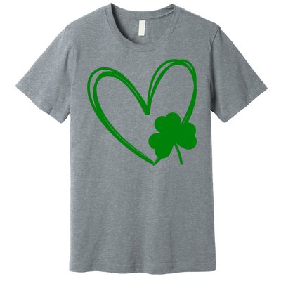 Heart Clover St Patrick's Day Premium T-Shirt