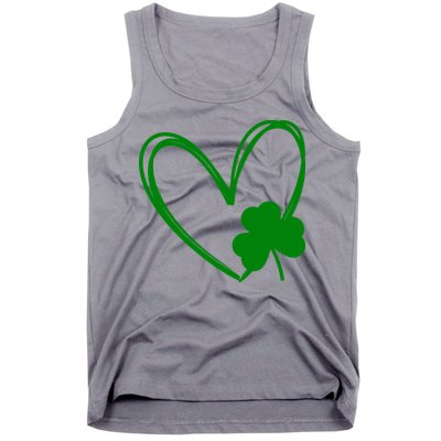 Heart Clover St Patrick's Day Tank Top