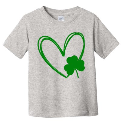 Heart Clover St Patrick's Day Toddler T-Shirt