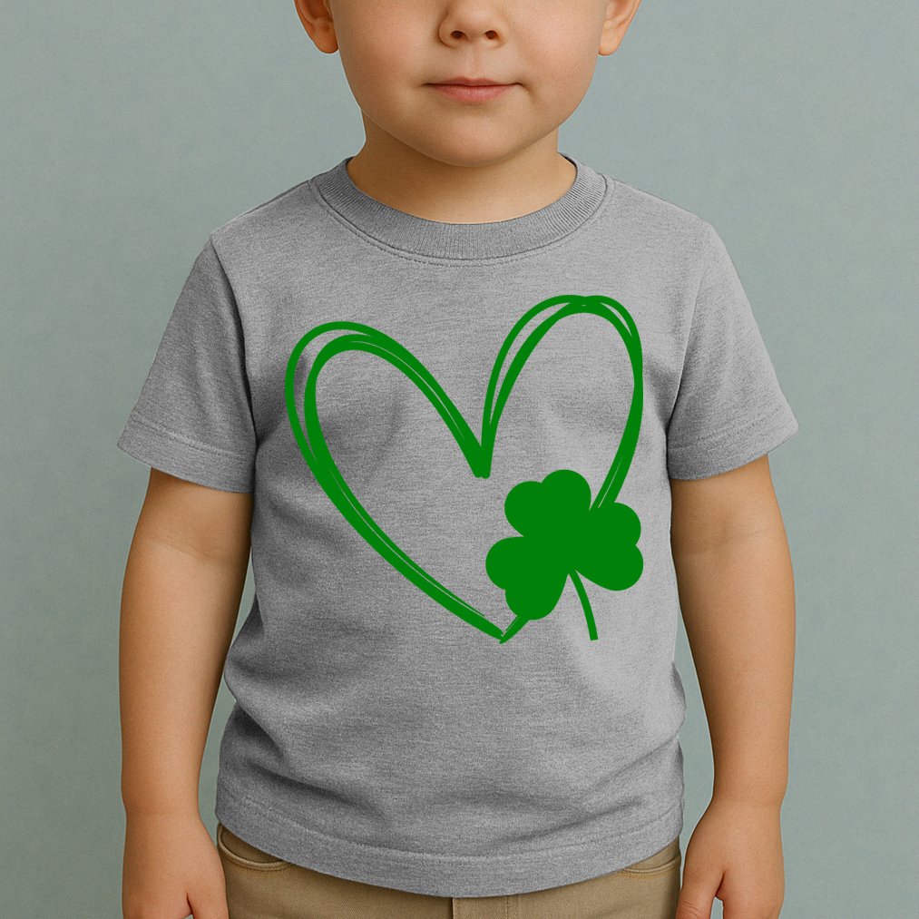 Heart Clover St Patrick's Day Toddler T-Shirt