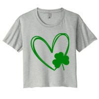 Heart Clover St Patrick's Day Crop Top
