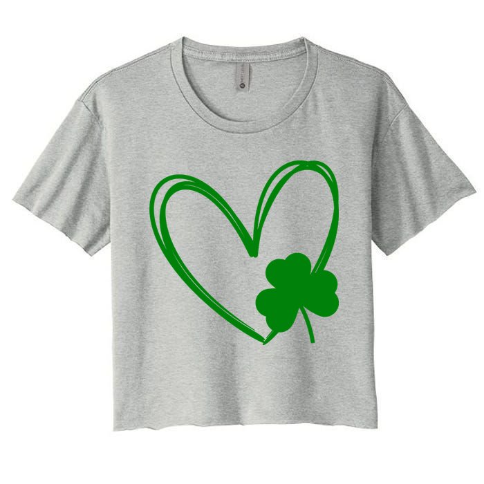 Heart Clover St Patrick's Day Crop Top