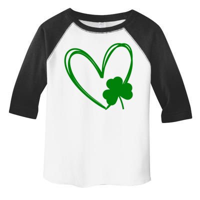 Heart Clover St Patrick's Day Toddler Fine Jersey T-Shirt