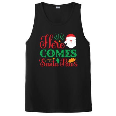 Here Comes Santa Claus Or Paws Christmas Things Gift PosiCharge Competitor Tank