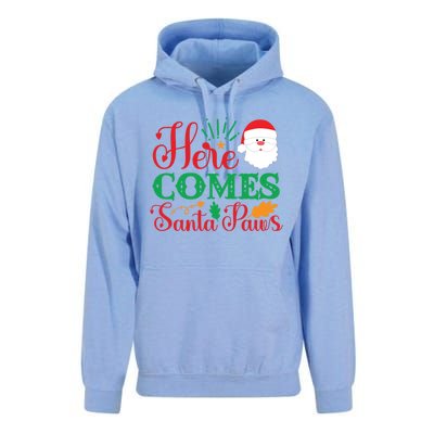 Here Comes Santa Claus Or Paws Christmas Things Gift Unisex Surf Hoodie