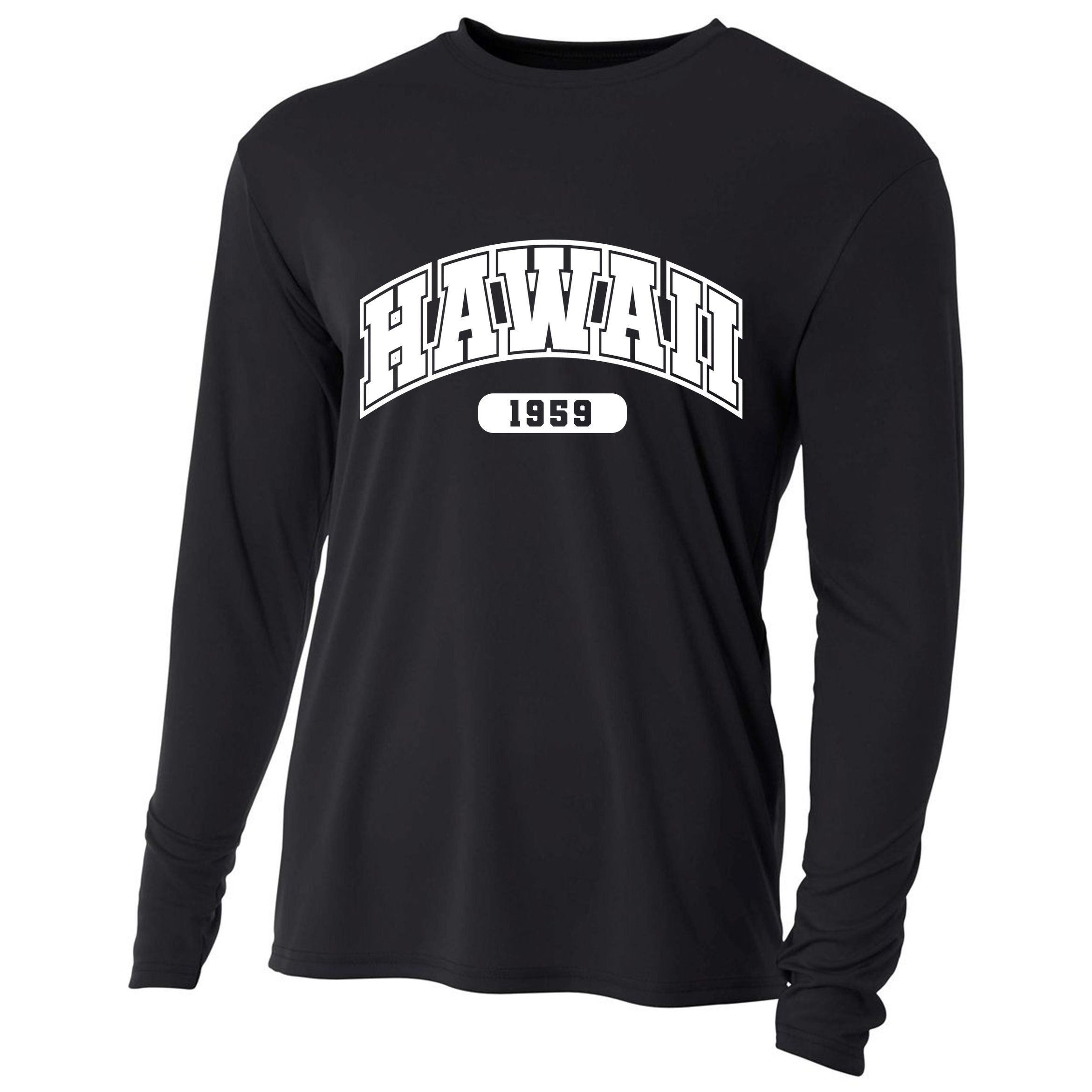 Hawaii Collegiate Style 1959 Cooling Performance Long Sleeve Crew