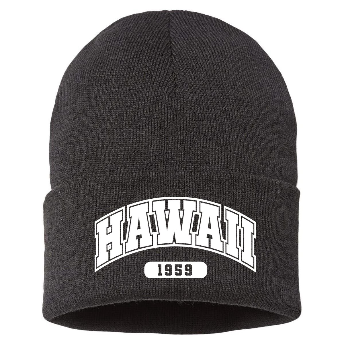 Hawaii Collegiate Style 1959 Sustainable Knit Beanie
