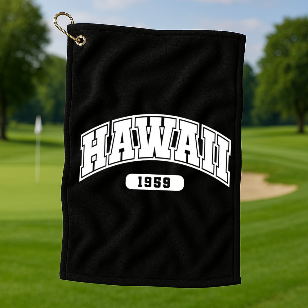Hawaii Collegiate Style 1959 Golf Towel