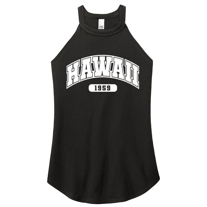 Hawaii Collegiate Style 1959 Women's Perfect Tri Rocker Tank