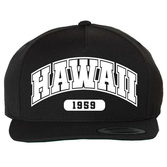 Hawaii Collegiate Style 1959 Wool Snapback Cap