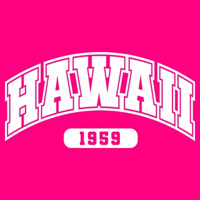 Hawaii Collegiate Style 1959 T-Shirt