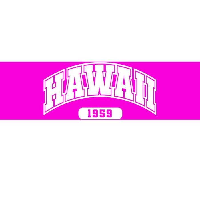 Hawaii Collegiate Style 1959 Bumper Sticker