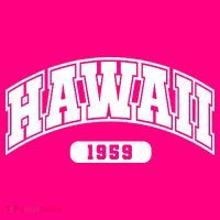 Hawaii Collegiate Style 1959 Magnet