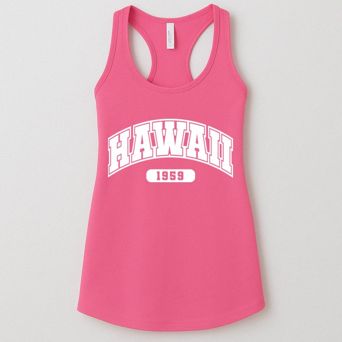 Hawaii Collegiate Style 1959 Womens Tank Top