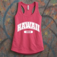 Hawaii Collegiate Style 1959 Womens Tank Top
