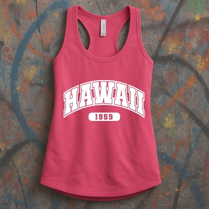 Hawaii Collegiate Style 1959 Womens Tank Top
