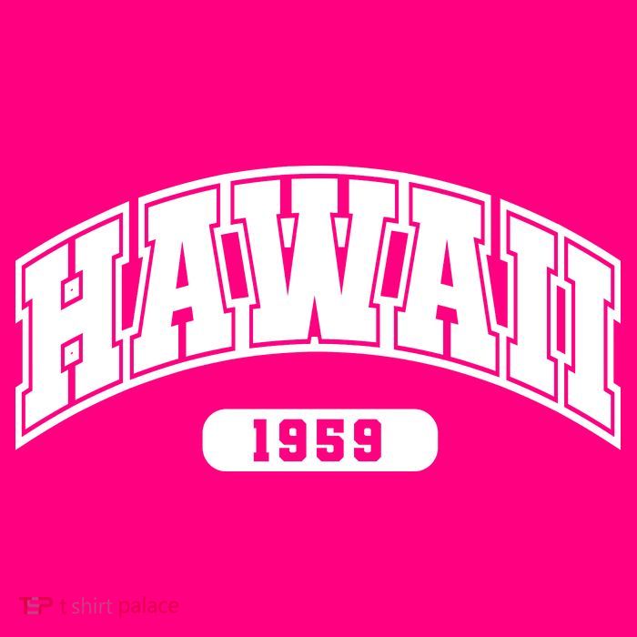 Hawaii Collegiate Style 1959 Tie-Dye T-Shirt