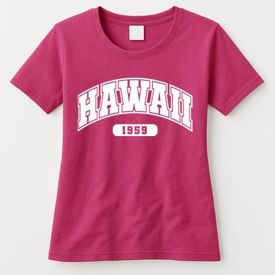 Hawaii Collegiate Style 1959 Womens T-Shirt