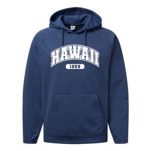 Hawaii Collegiate Style 1959 Performance Fleece Hoodie