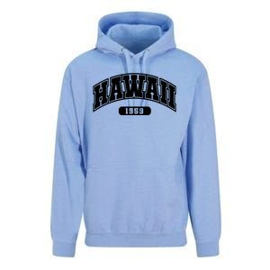 Hawaii Collegiate Style 1959 Unisex Surf Hoodie